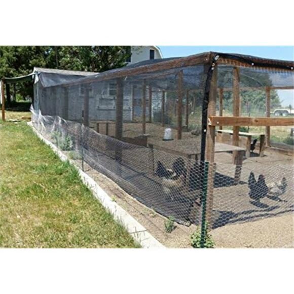 70% Sunblock Shade Cloth with Grommets for Garden Patio 10’ X 12’, Black - Picture 6 of 8